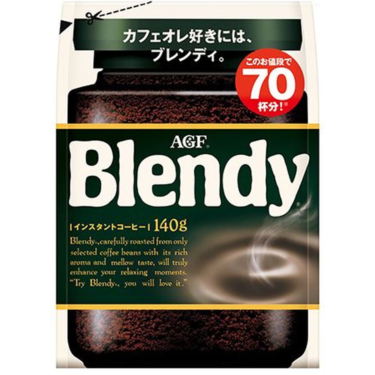 【12個入リ】AGF ブレンディ インスタントコーヒー 袋 140g