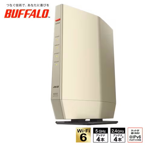 無線LAN親機 4803+1147Mbps シャンパンゴールド