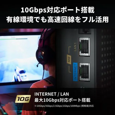 バッファロー 無線LAN親機 WiFiルーター 11ax/ac/n/a/g/b 4803＋4803+1147Mbps WiFi6E/Ipv6対応 ネット脅威ブロッカー2プレミアム搭載 チタニウムグレー