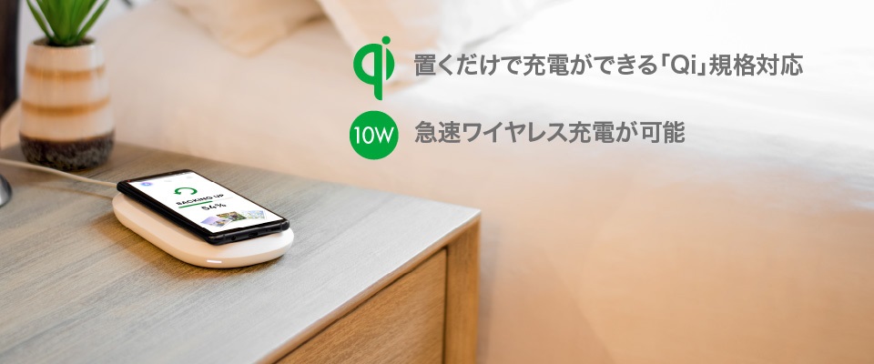 ></p> <div class=description>最大10Wのワイヤレス充電に対応しています。※2<br>異物検出や過充電保護はもちろん、お使いの端末にあわせた最適なパフォーマンスで充電します。</div> </div> <div class=pointPt02> <p class=ttlTypeN ttl-c03 ttlFont-W>ACアダプタ付属</p> <p class=single><img src=https://shop.hikaritv.net/contents/shop/plala/campaign/d_cabinet/rich/2000126644_5.jpg alt=