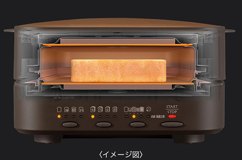 スマホ/家電/カメラ三菱電機 ブレッドオーブン TO-ST1-T  究極の1枚を焼けるトースター