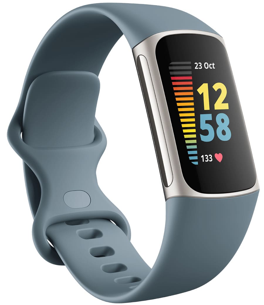 Fitbit Charge 5 Platinum/Mineral Blue スマートウォッチ FRCJK 