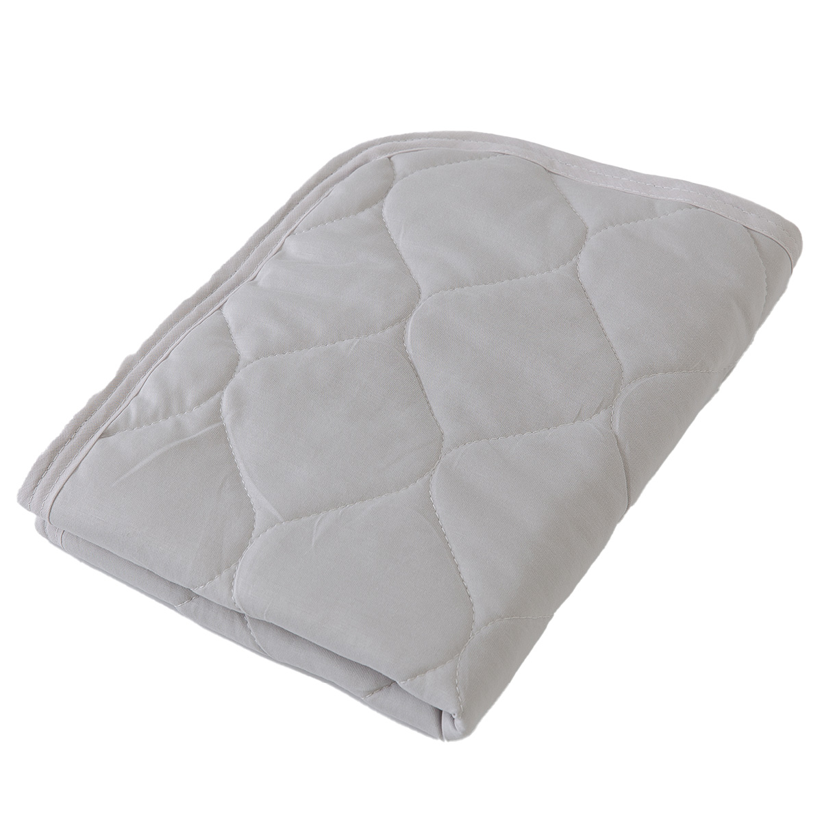 さらっと快適 天然素材（綿100％）ドライコットン 抗ウィルス・抗菌機能付きの枕パッド 43×63 グレー