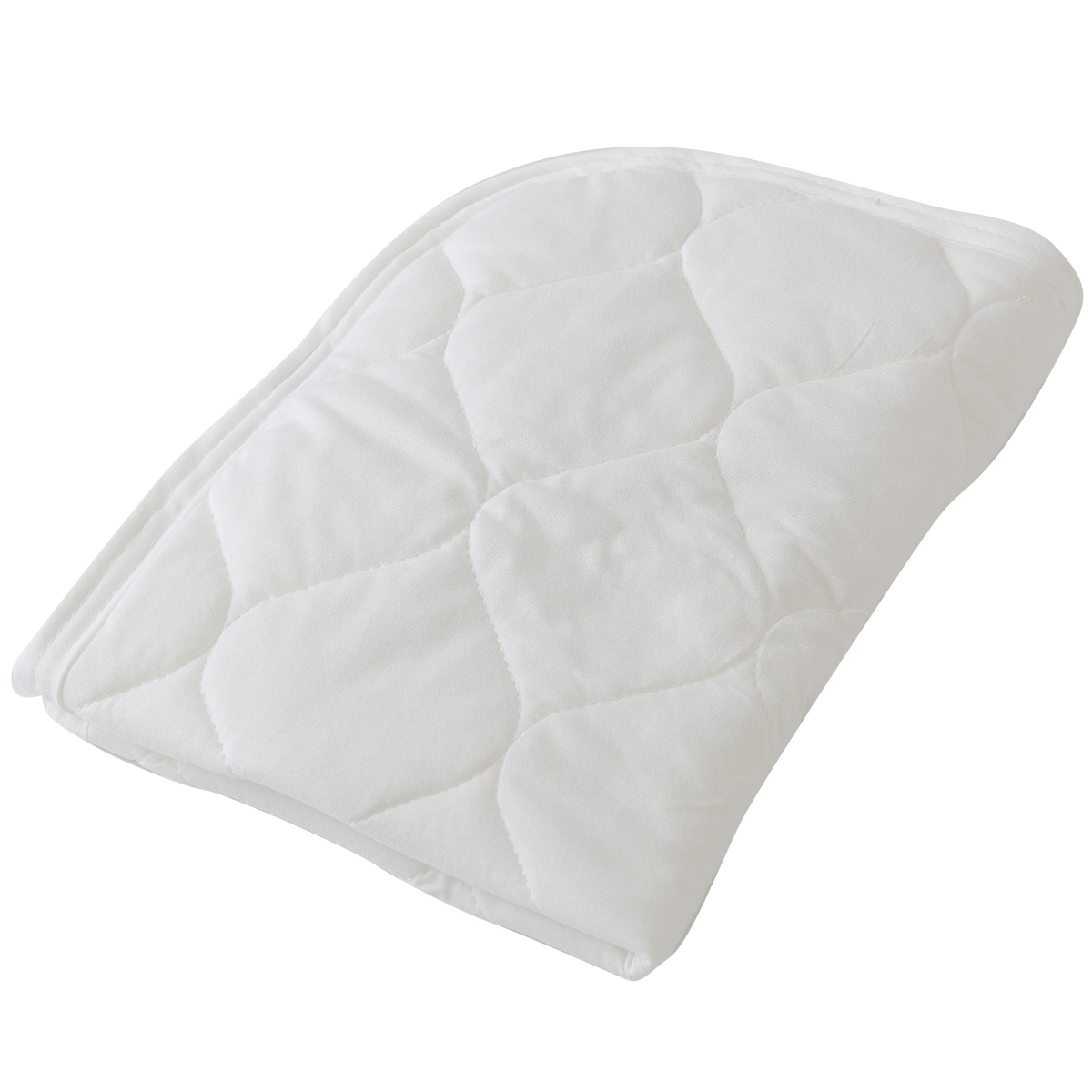 さらっと快適 天然素材（綿100％）ドライコットン 抗ウィルス・抗菌機能付きの枕パッド 43×63 オフホワイト