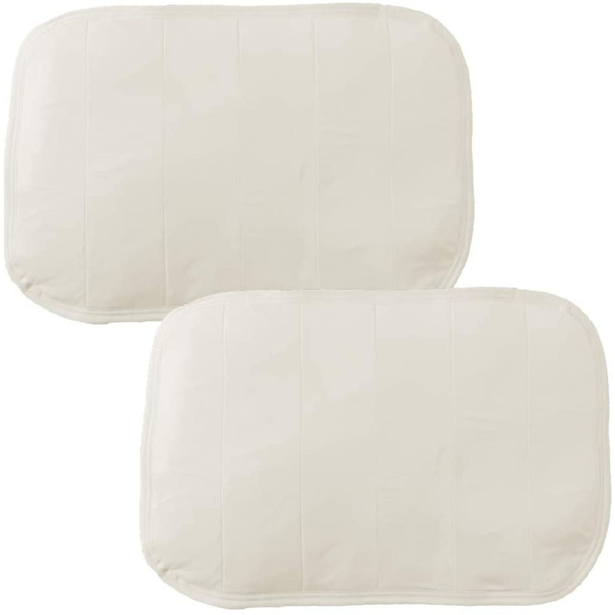 ひんやり乾きやすい（スピードドライ）エアー枕パッド2枚組 43×63cm アイボリー