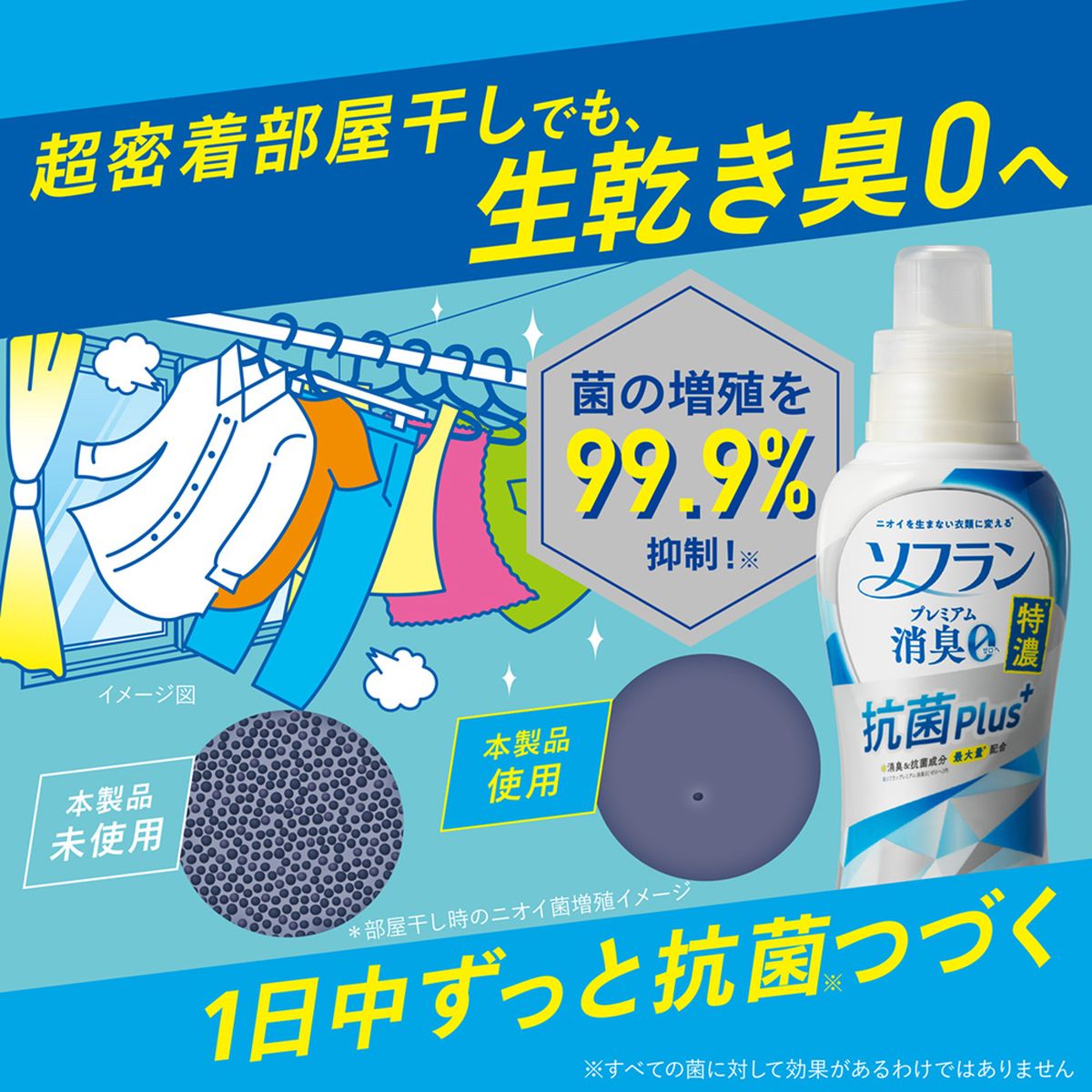 ソフラン プレミアム消臭 特濃 抗菌プラス 柔軟剤 詰め替え 400ml 2袋