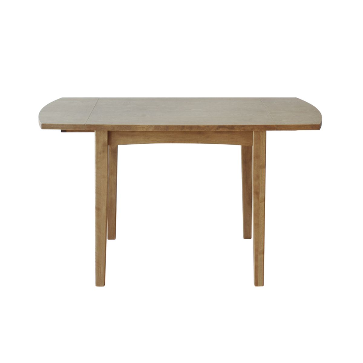 〇ノラ ダイニングテーブル ナチュラル 幅78-124cm ギモーブ 伸長式テーブル