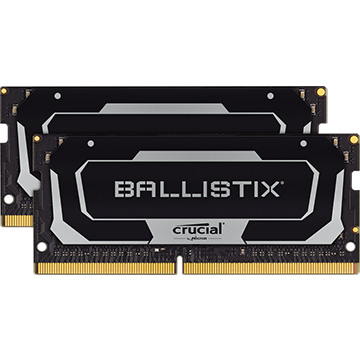 内蔵メモリ Ballistix SODIMM 2x8GB (16GB Kit) DDR4 3200MT/s CL16 Unbuffered SODIMM 260pin Black
