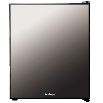 A-Stage 1ドアミラーガラス冷蔵庫 32L ブラック ペルチェ式 【配送のみ設置無し 軒先渡し】 AR-32L01MG