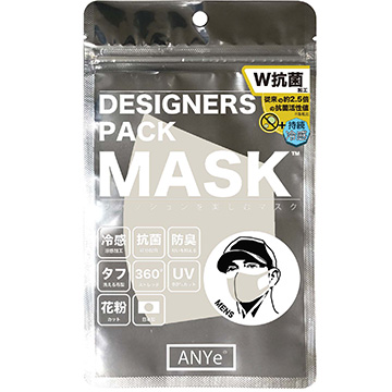 ■ANYeデザイナーズパックマスク　メンズ　クリーム