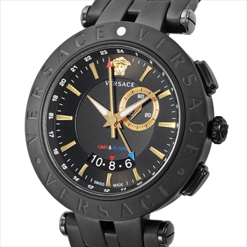 ■腕時計 V-RACEGMTALARM ブラック