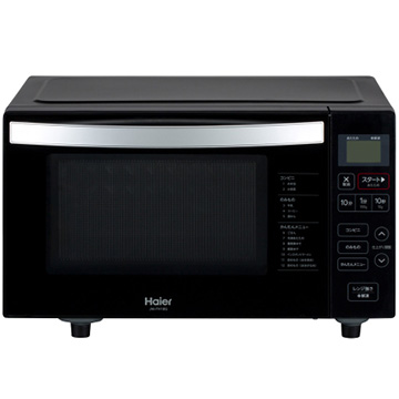 フラット電子レンジ　ヘルツフリー 18L ブラック