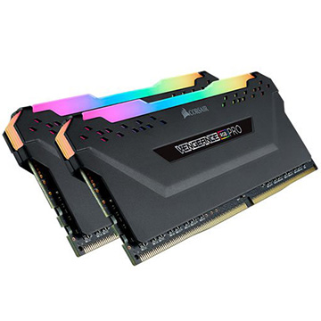 DDR4 3200MHz 16GB(8GB×2枚組) 288ピン DIMM Unbuffered 16-18-18-36 Vengeance RGB PRO ブラック