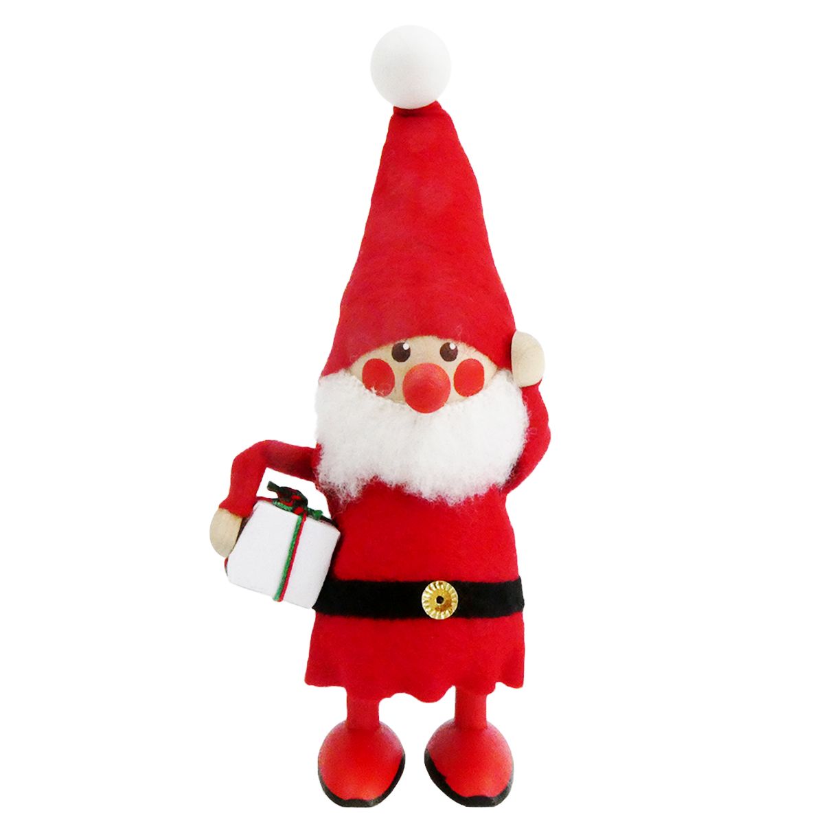 ノルディカ ニッセ クリスマス 木製人形 プレゼントを持ったサンタ