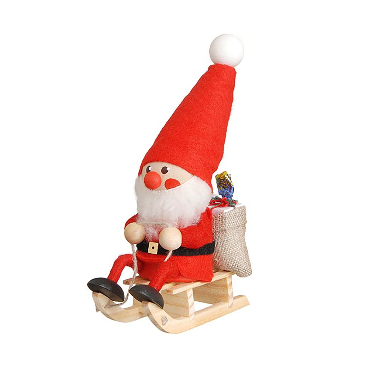 ノルディカ ニッセ クリスマス 木製人形 そりに乗ったサンタ