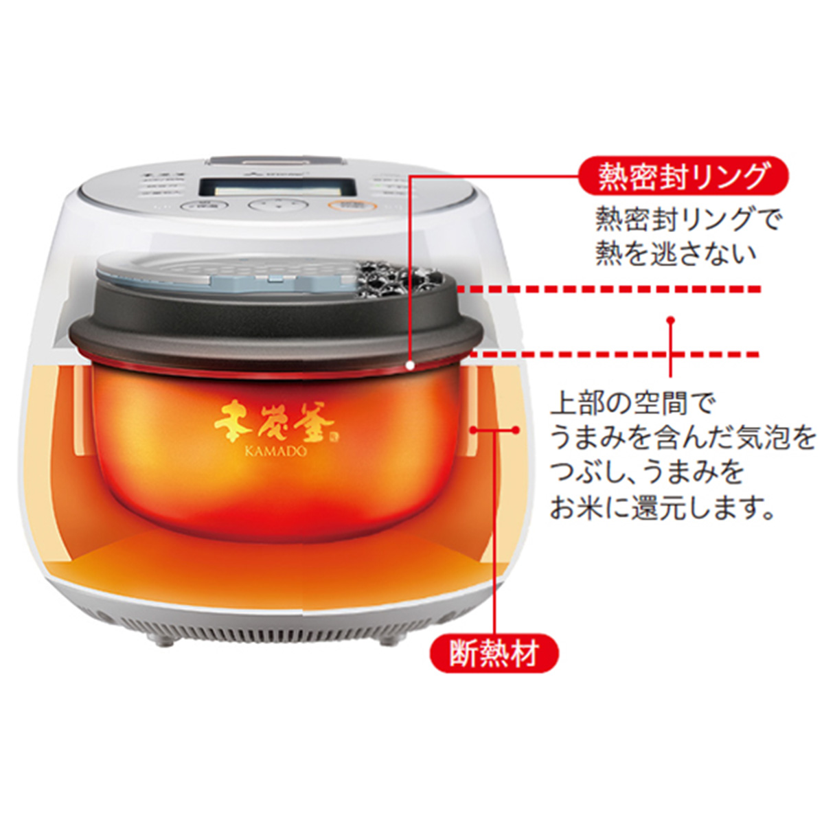 NJ-AWA10-B 三菱　本炭釜　炊飯器　5.5合