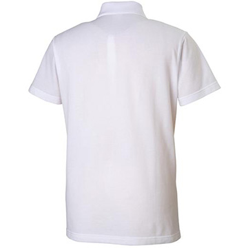 ■ポロシャツ ホワイト×ネイビー【ユニセックス】　サイズ：XL