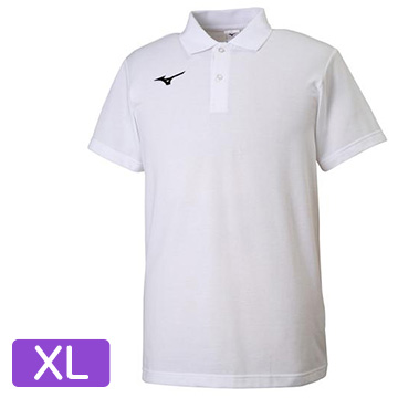■ポロシャツ ホワイト×ブラック【ユニセックス】　サイズ：XL