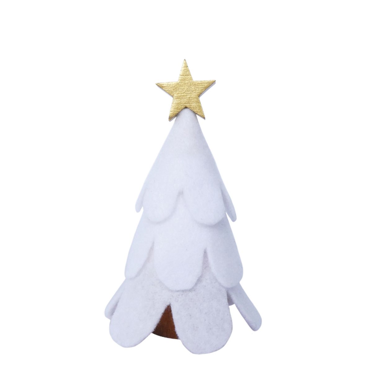 ノルディカ ニッセ クリスマス 木製人形 フェルトツリー白（小）