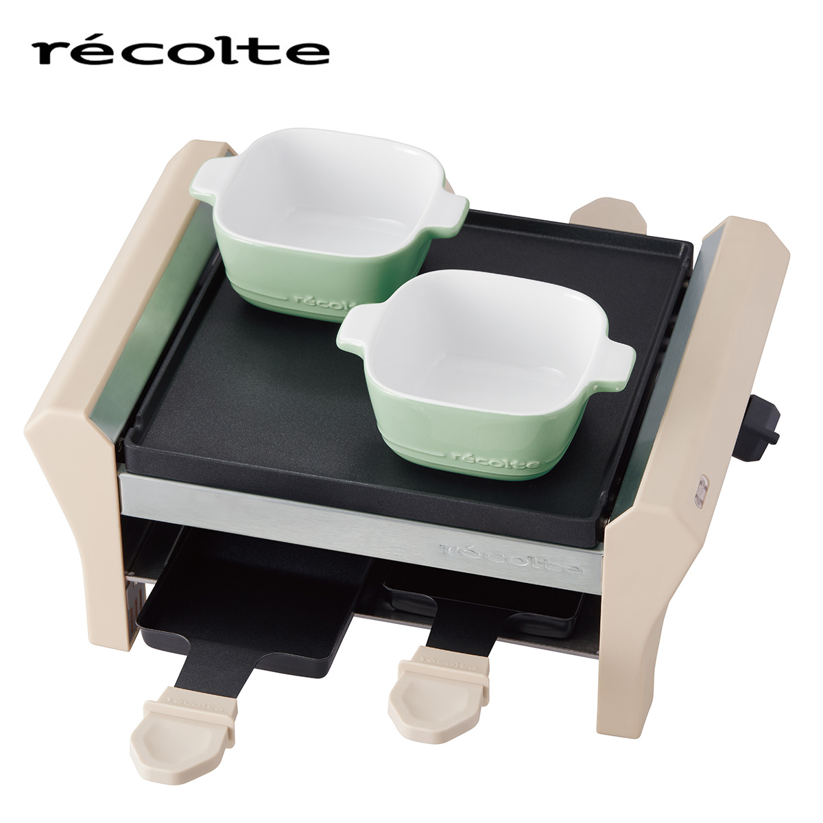 recolte(レコルト) ラクレット＆フォンデュメーカー グランメルト クリームホワイト RRF-2-W
