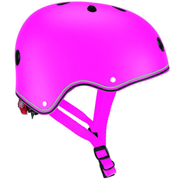 ■LEDライト付きヘルメット/48-53/ディープピンク