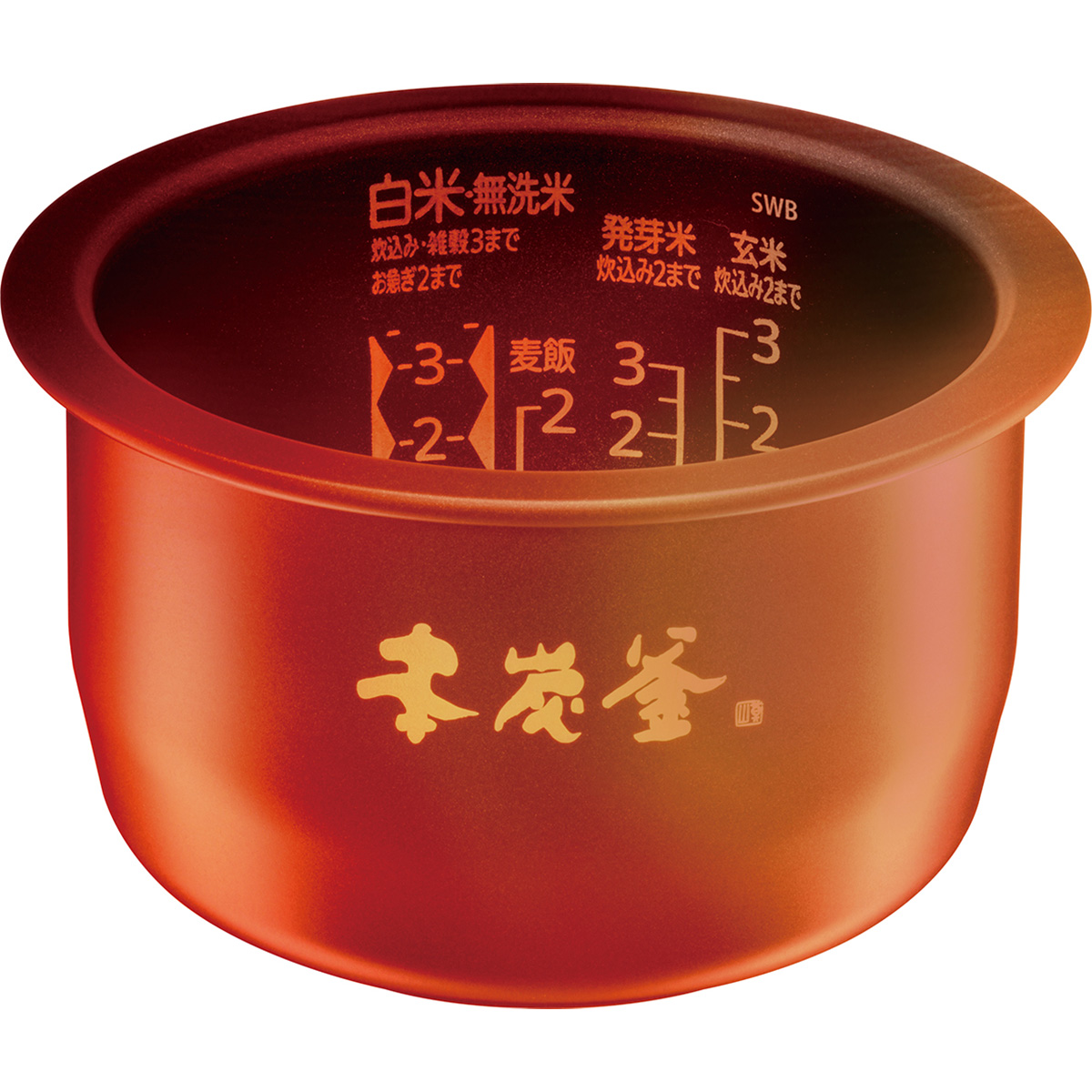 IH炊飯器 本炭釜 3.5合炊き 赤紅玉