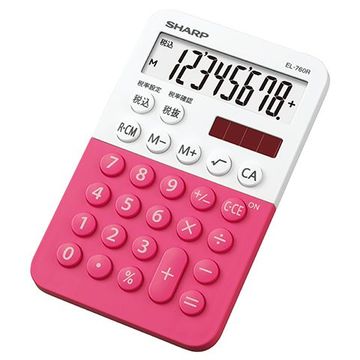■電卓 カラー ピンク