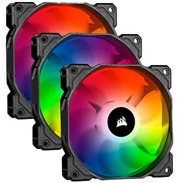 ■iCUE SP120 RGB PRO Triple Fan Kit with Lighting Node -コントローラー付属-