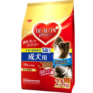 Dショッピング 日本ペットフード 株式会社 ビューティープロ ドッグ 成犬用 1歳から 2 5kg カテゴリ の販売できる商品 ひかりtv ドコモの通販サイト