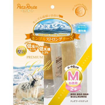 【ポイント10倍】ペッツルート ■モンゴルストロングチーズ M お徳用 2本