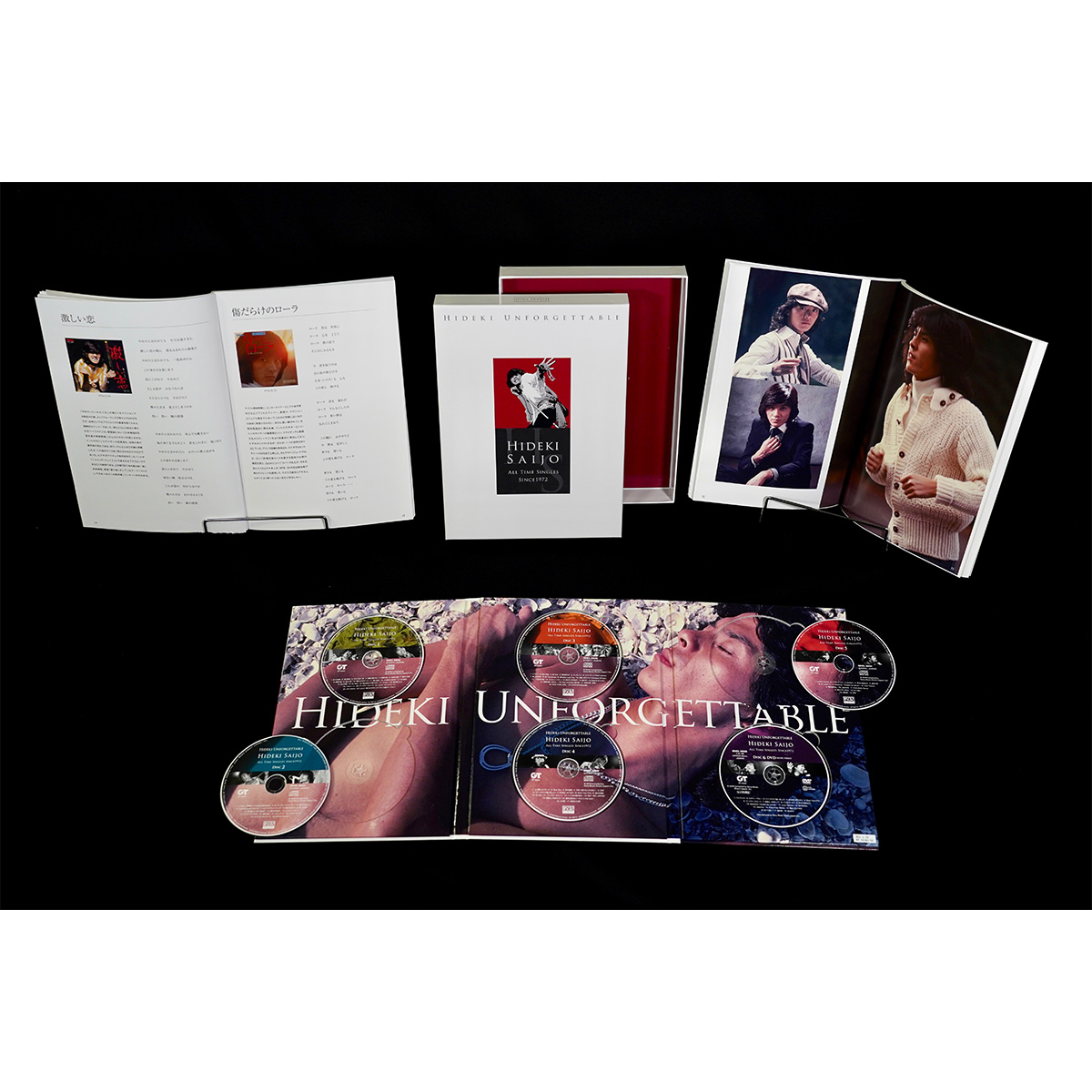 ■【CD+DVD】HIDEKI UNFORGETTABLE-HIDEKI SAIJO ALL TIME SINGLES SINCE1972 6枚組