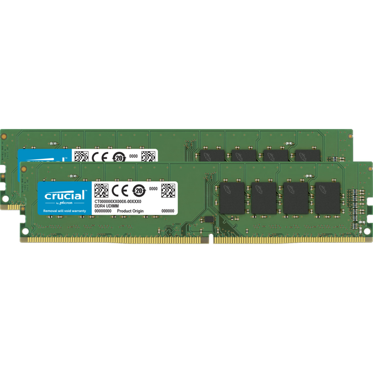 32GB Kit(16GBx2) DDR4-3200MHz (PC4-25600) CL22 288pin UDIMM NON-ECC 1.2V Universal Part Numbers