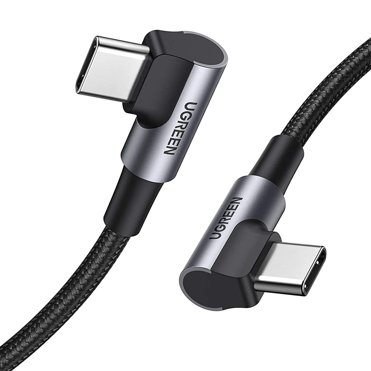 ■ USB-C 2.0 to USB-C 2.0 3A データケーブル (L字型タイプ) 2m