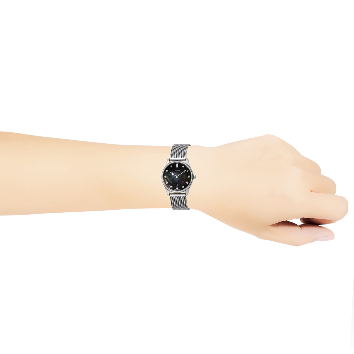 ■腕時計　レディース　Gタイムレス　ブラックパール