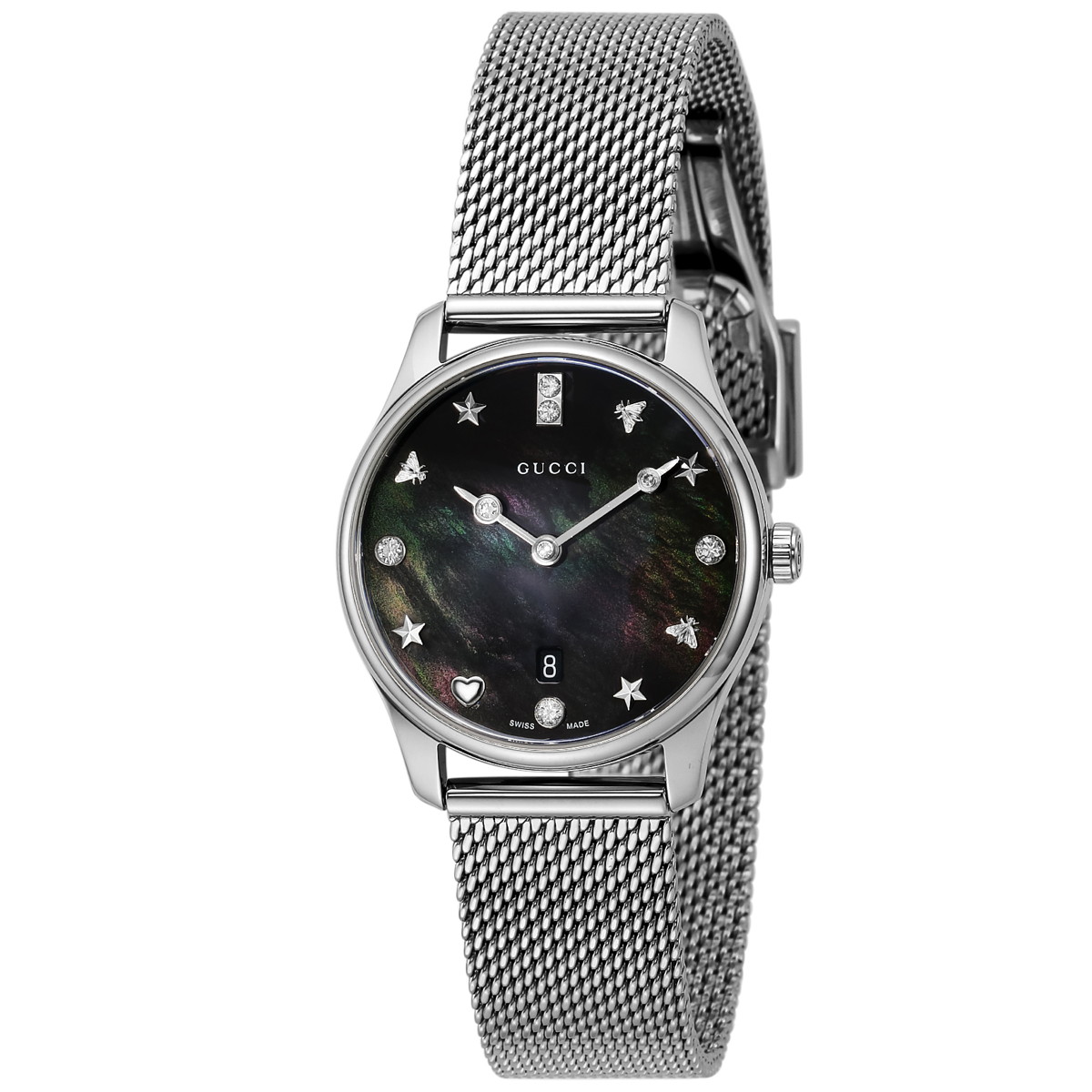 ■腕時計　レディース　Gタイムレス　ブラックパール