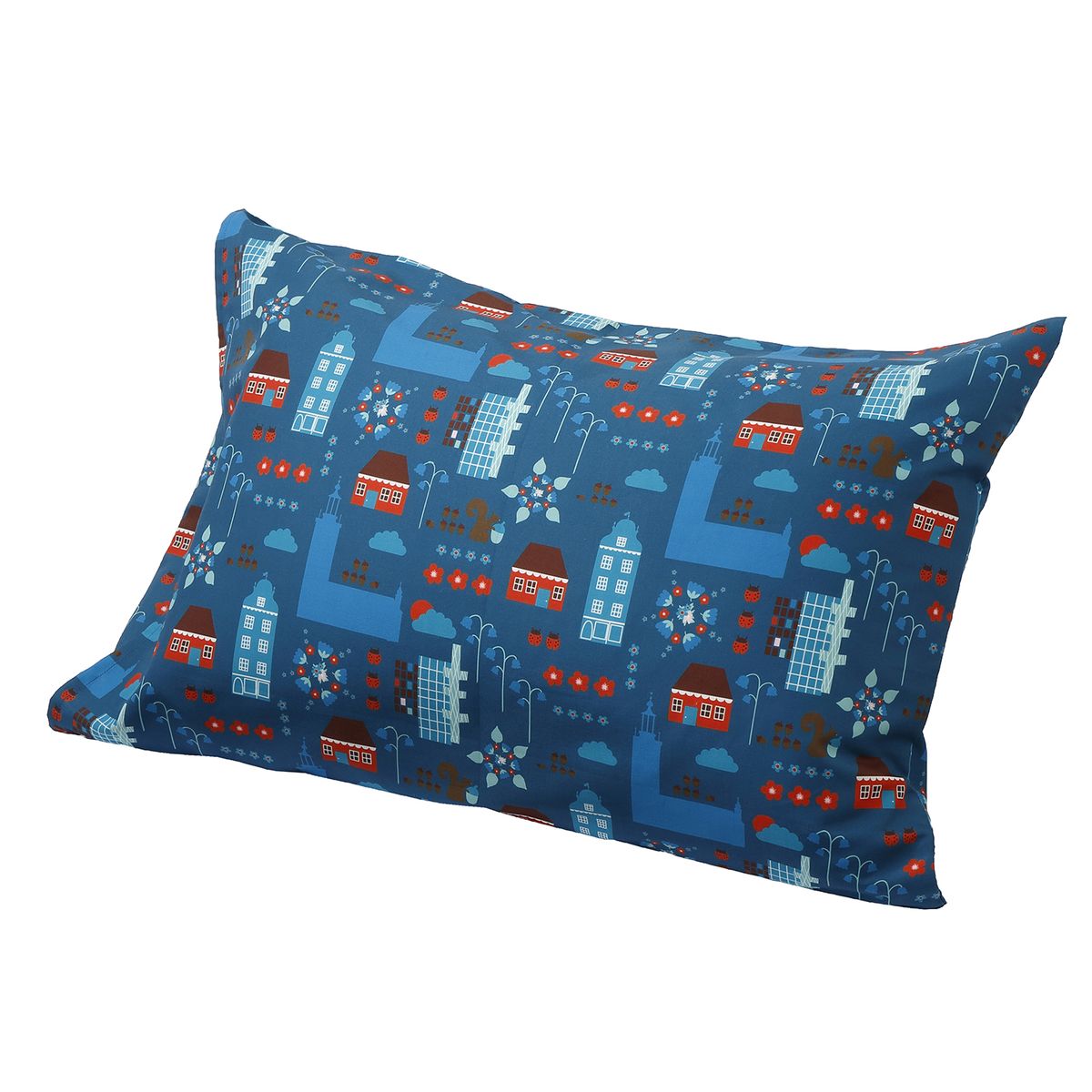 ひかりｔｖショッピング デザイナーズピローケース おしゃれ 北欧デザイン コーディネート ブルー Pj 西川