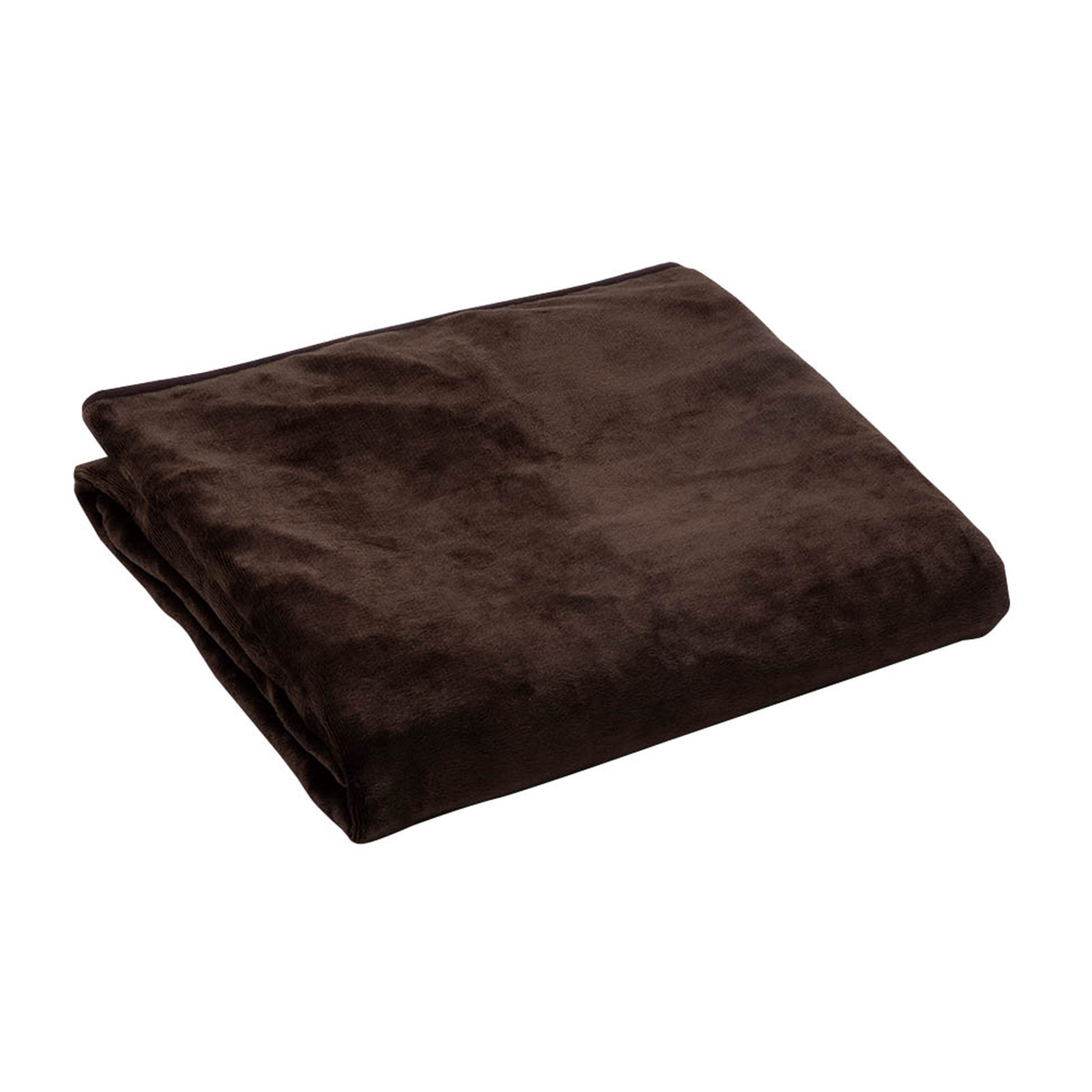 電気掛敷毛布 フランネル ブラウン 約188×130cm