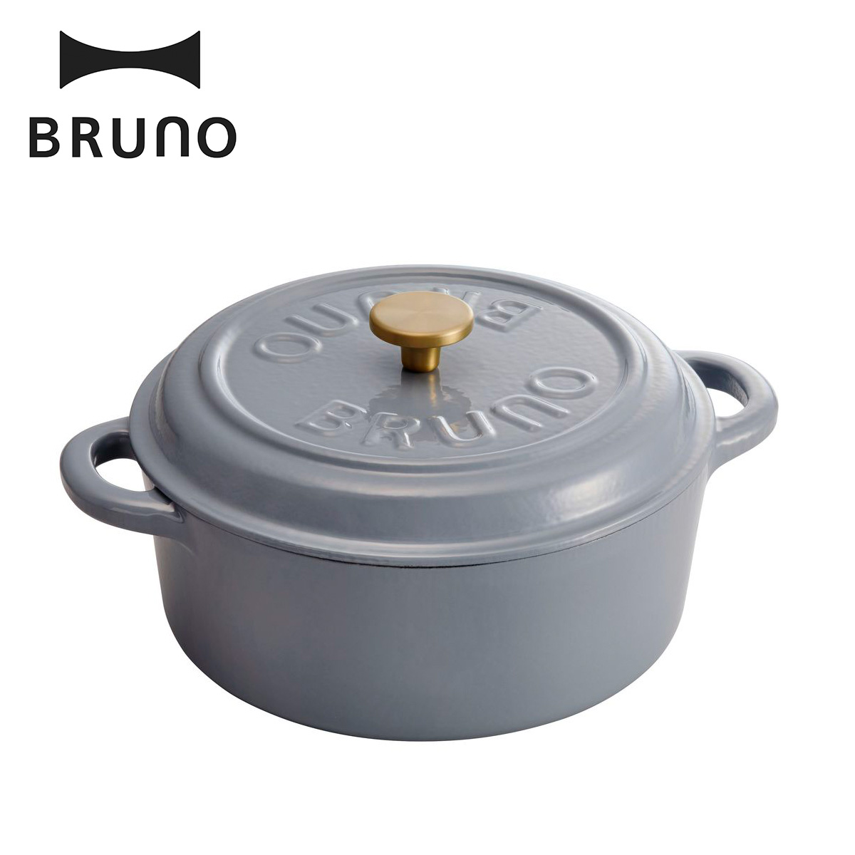 ひかりｔｖショッピング 鋳物ホーローポット ブルーグレー Bhk266 Bgy Bruno ブルーノ