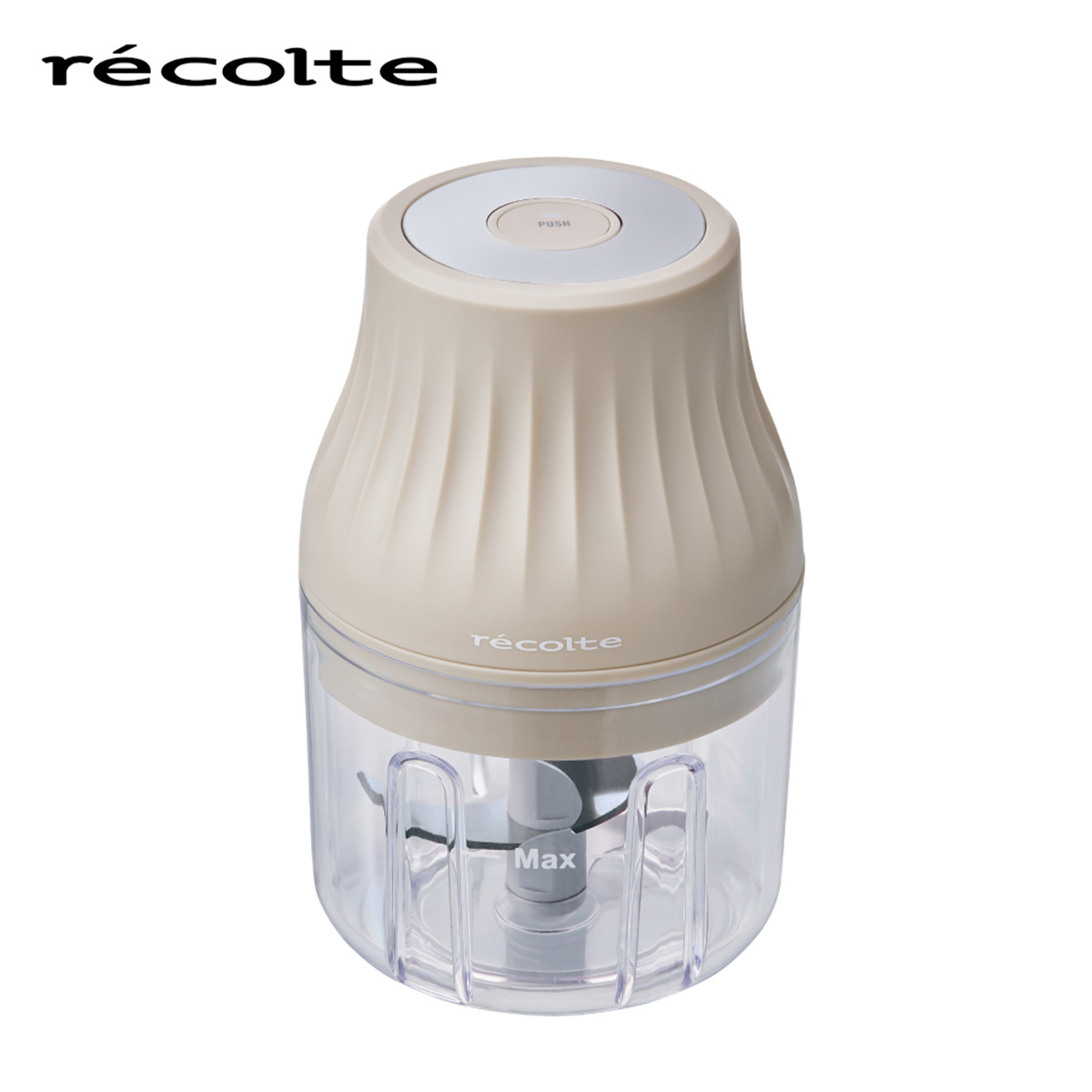 recolte(レコルト) コードレス薬味チョッパー クリームホワイト RCP-4(W)