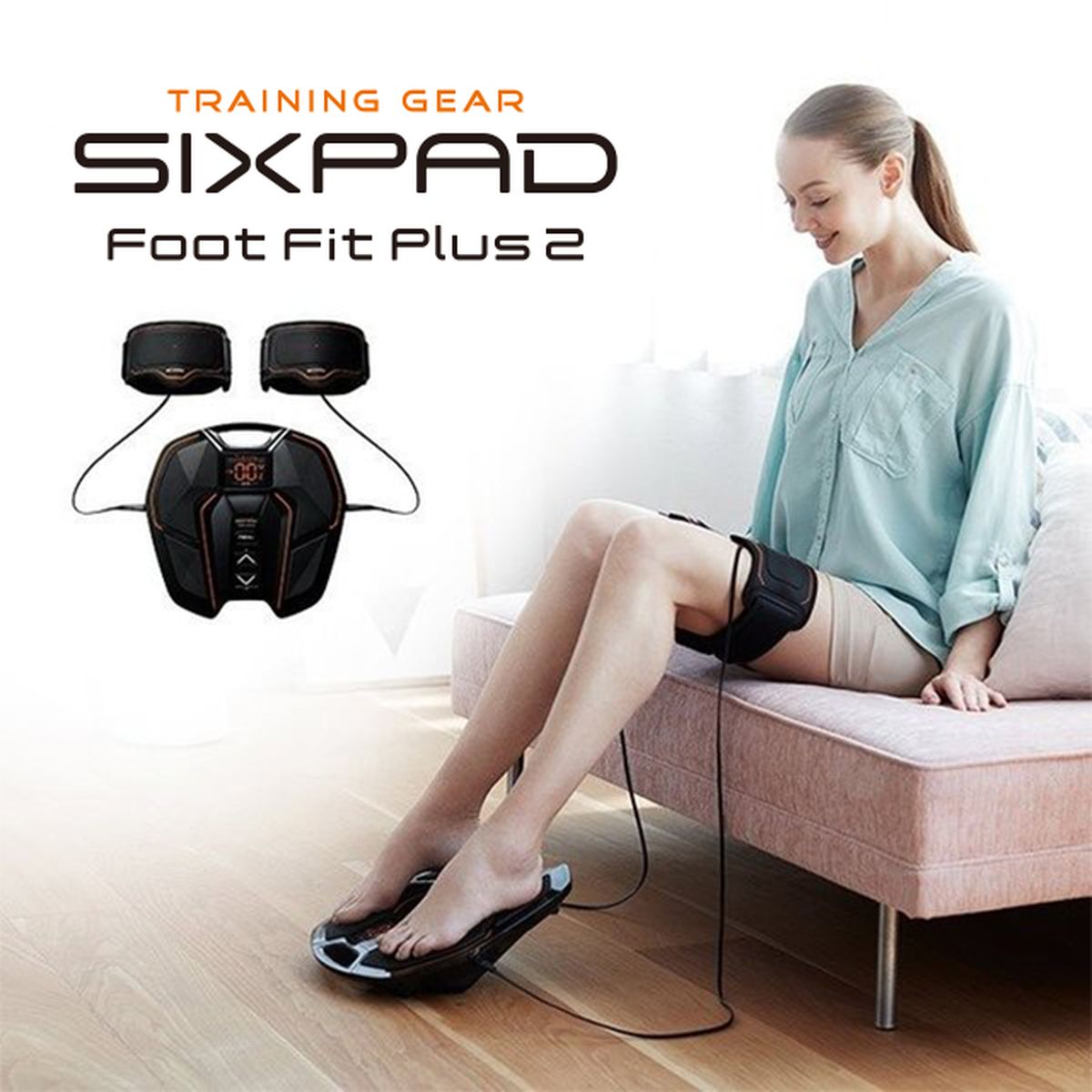 【即納】 SIXPAD Foot Fit Plus 2 シックスパッド フットフィットプラス2 EMS 充電式 足裏 ふくらはぎ トレーニング 筋トレ  健康器具 母の日 プレゼント 正規店　SE-AG00A
