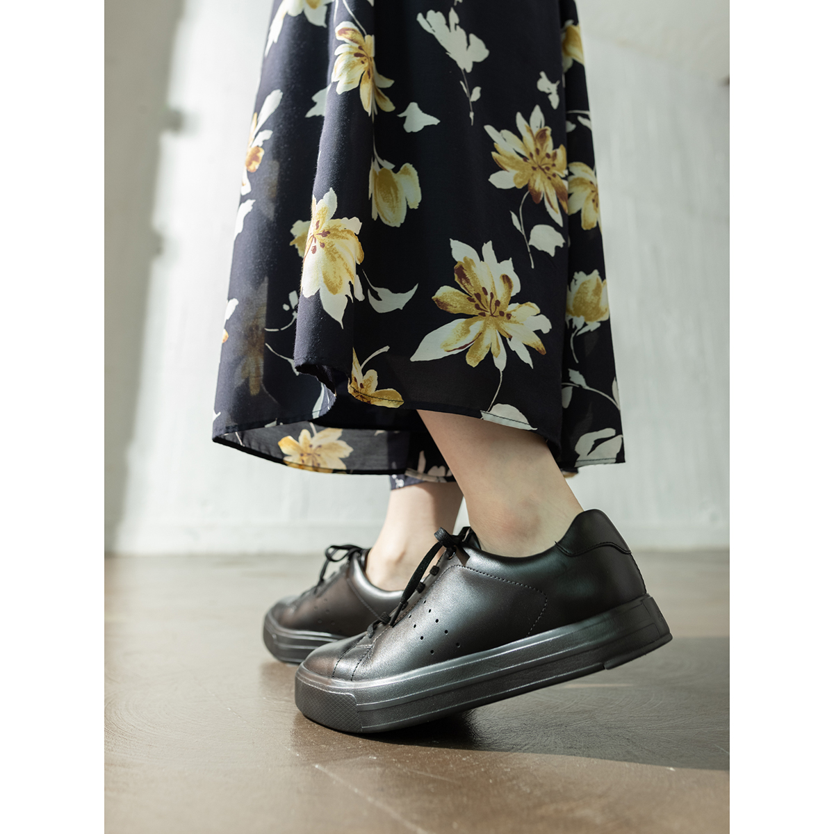 ペダラ ライト エックス UNISEX ブラック 2E 2.5cmヒール 22.5cm