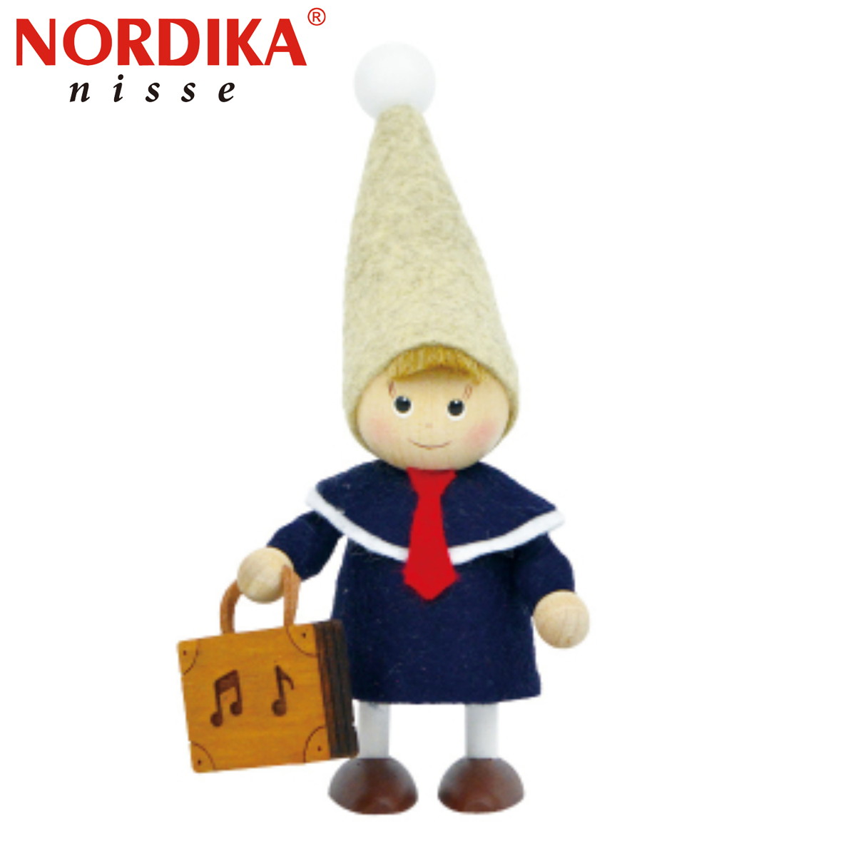 ノルディカ ニッセ クリスマス 木製人形 バッグを持った男の子 ハーモニー