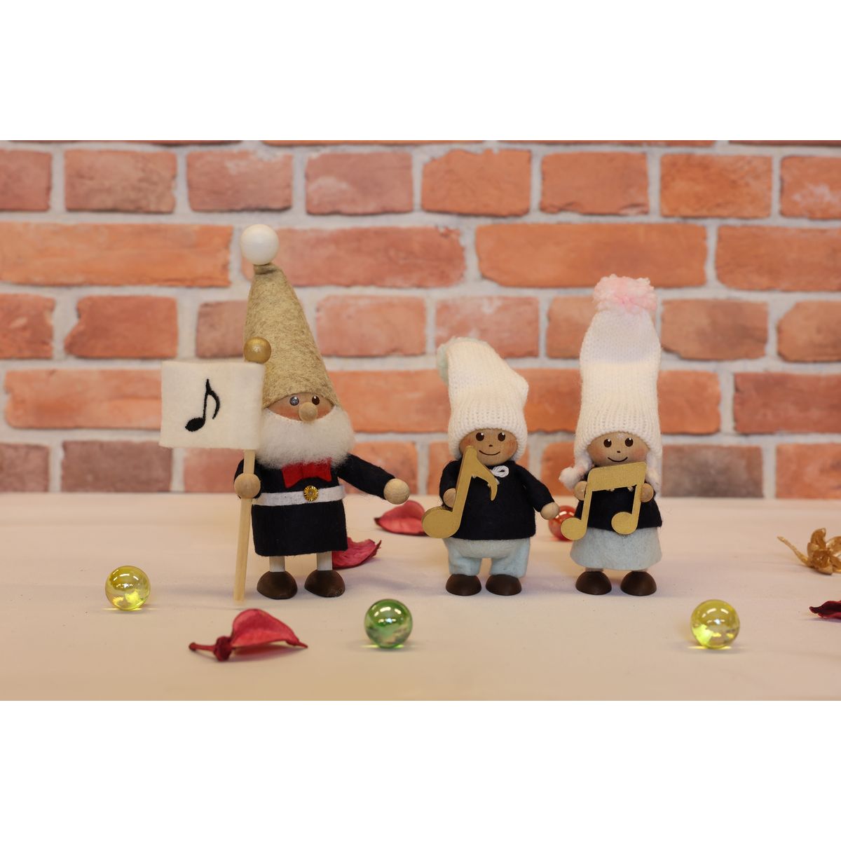 ノルディカ ニッセ クリスマス 木製人形 音符を持った男の子 ハーモニー