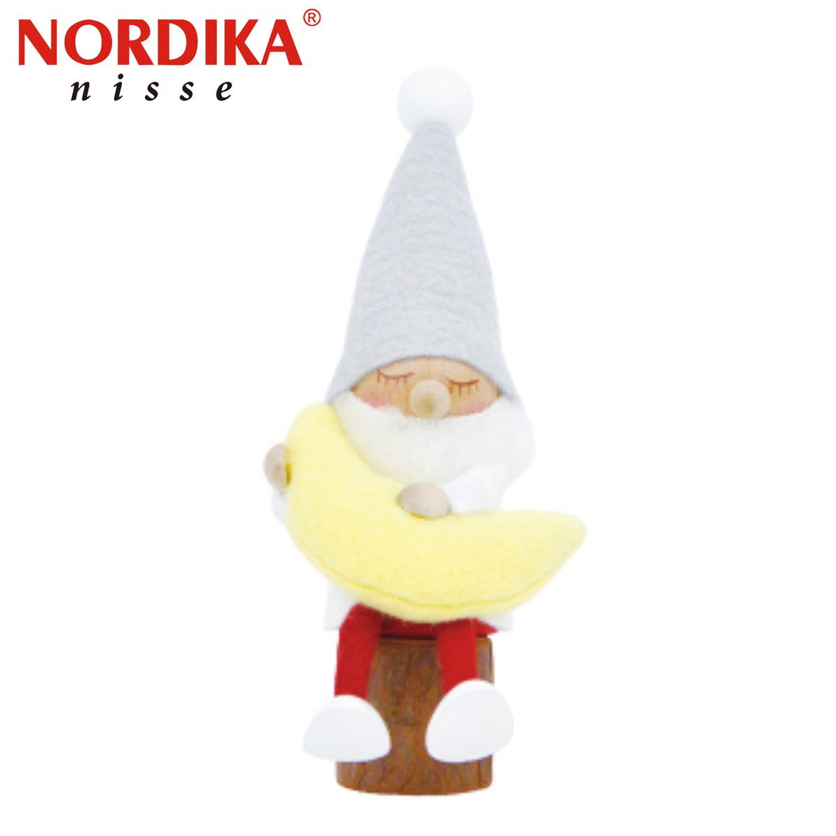 ノルディカ ニッセ クリスマス 木製人形 お座りねんねサンタ（月） サイレントナイト