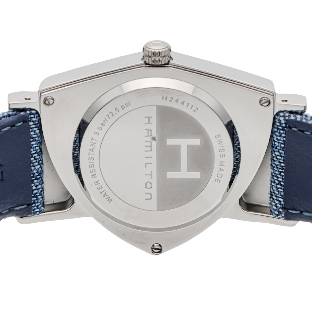 ■腕時計 メンズ ベンチュラ ブルー SS デニム