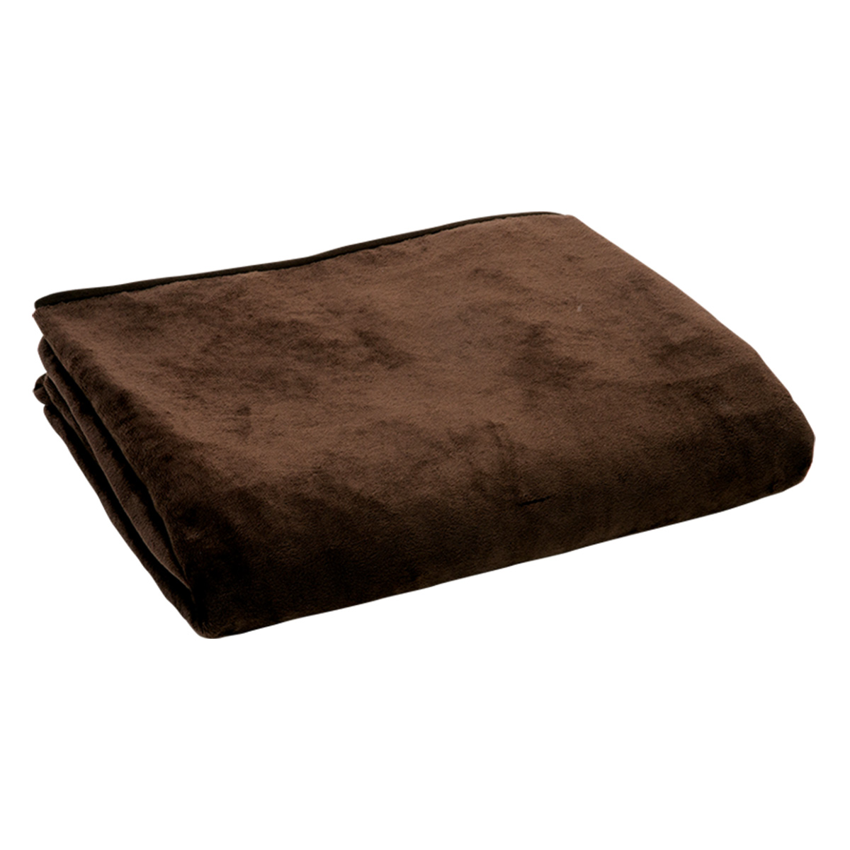電気掛敷毛布 セミダブルサイズ ブラウン 約188×160cm