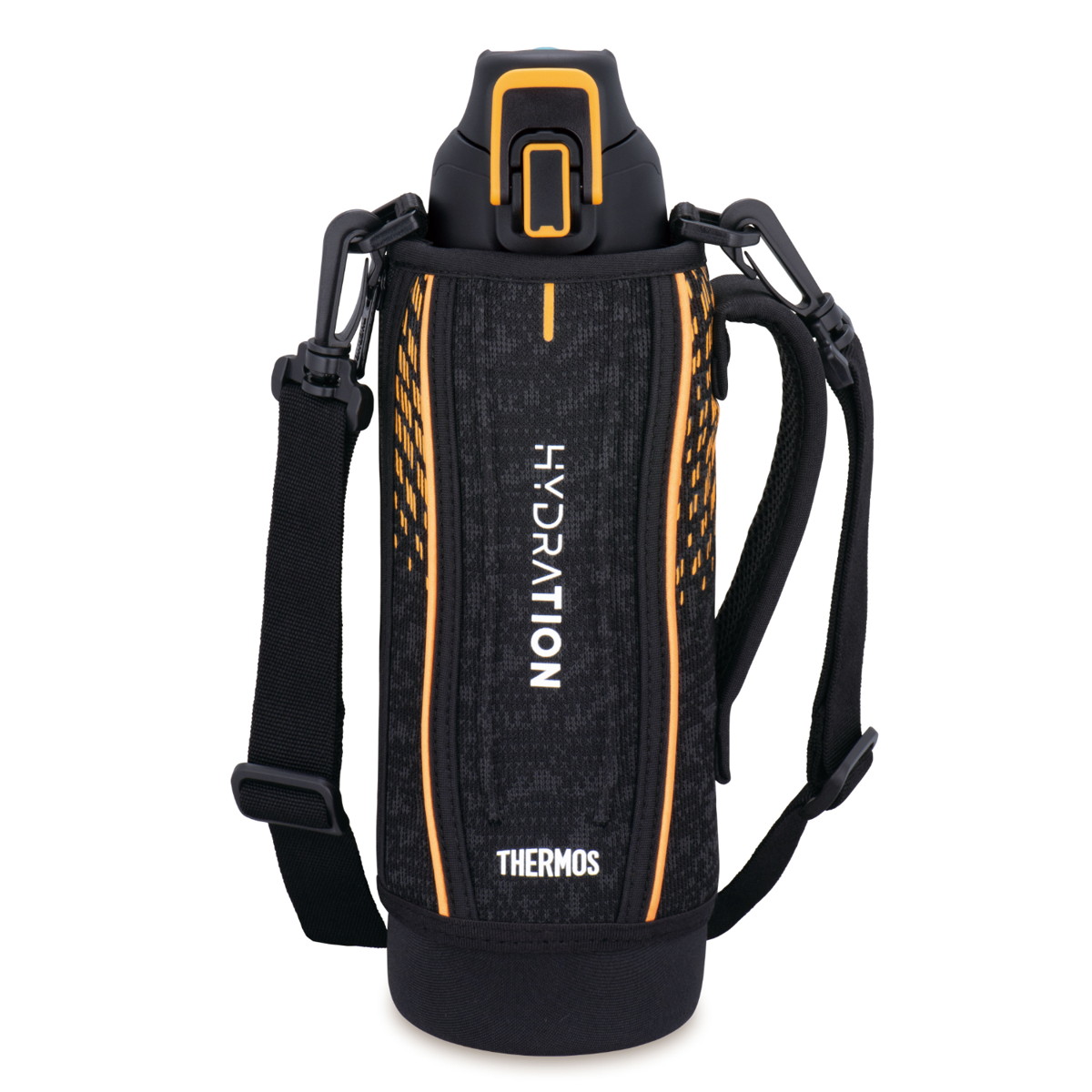 THERMOS 水筒 真空断熱 スポーツボトル 1L ブラックオレンジ 保冷専用