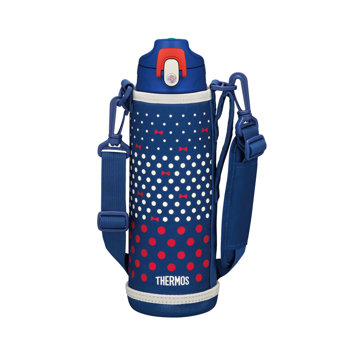 THERMOS 水筒 真空断熱2ウェイボトル 1.0L/1.03L ネイビードット