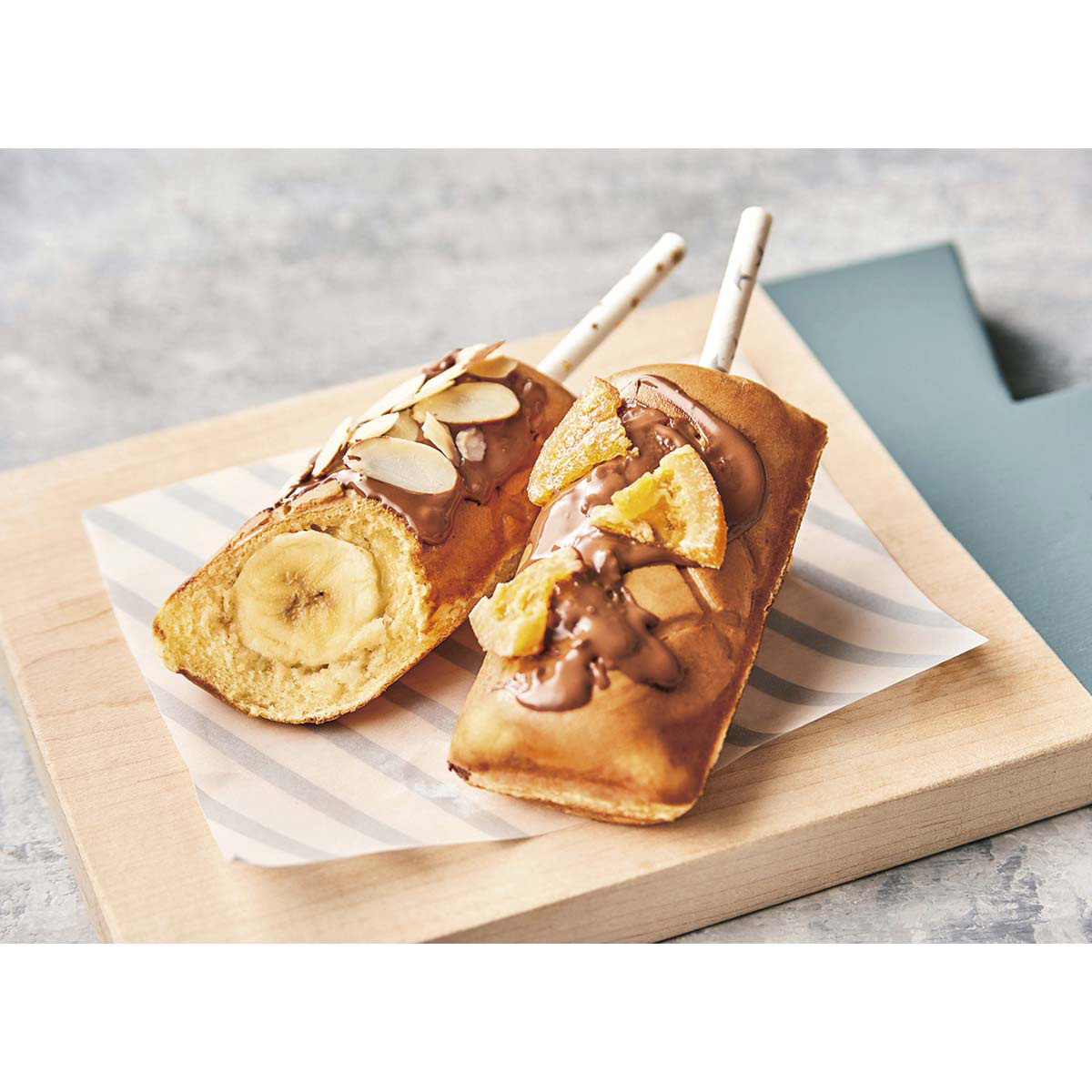プレスサンドメーカー ミニ ホットサンドメーカー 1枚焼き レシピブック付 食パン プレート固定式 食パン 朝ごはん おやつ かわいい ペールブルー