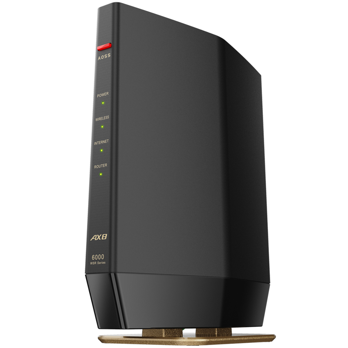 無線LAN親機 WiFiルーター 11ax/ac/n/a/g/b 4803+1147Mbps WiFi6/Ipv6対応 ネット脅威ブロッカー2ベーシック搭載 マッドブラック